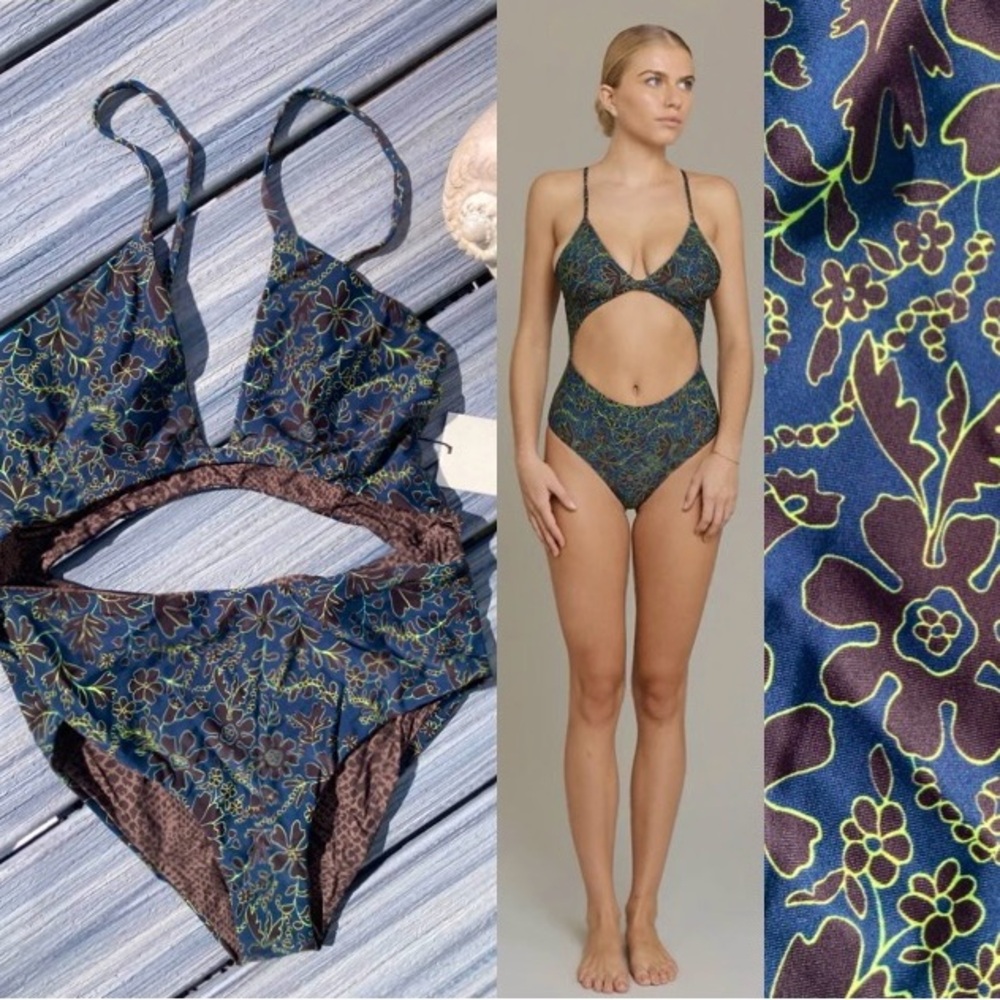ACACIA - Amari Full Piece Cut Out Swimsuit in Oni - M - Picture 14 of 16